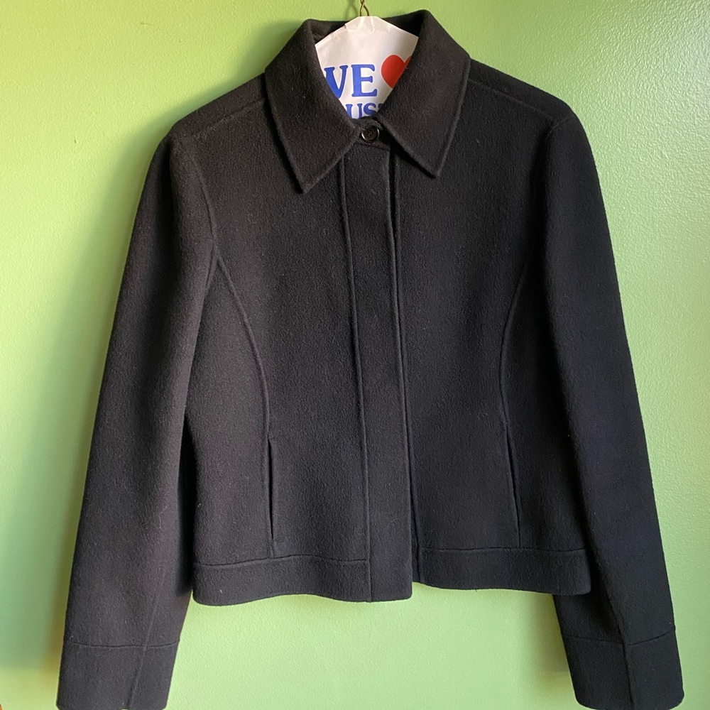 Ann Klein blazer style topper coat. Like new!